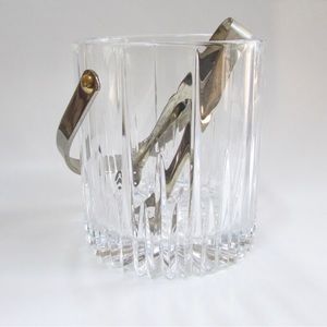 Mikasa crystal ice bucket